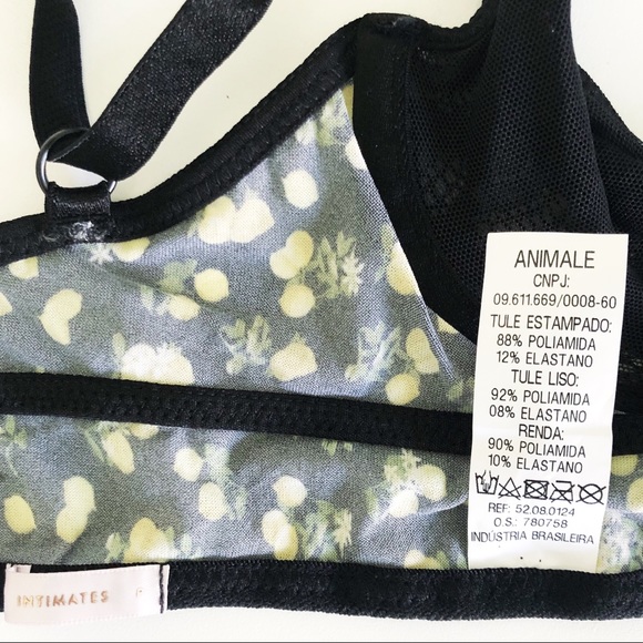 NWOT Animale Intimates Lemon Print Set Size S/M - Picture 6 of 8